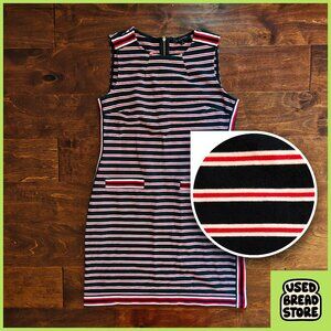 Tommy Hilfiger Sleeveless Striped Sundress Cotton Stretch Summer Preppy Sz M